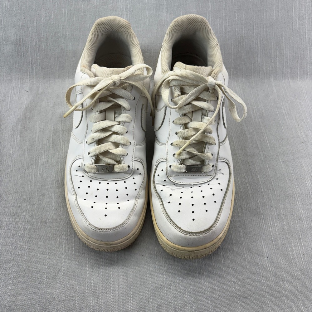 Nike Air Force 1 Low Mens 8 315122-111 White Leather Sneakers AF1 Low Top
